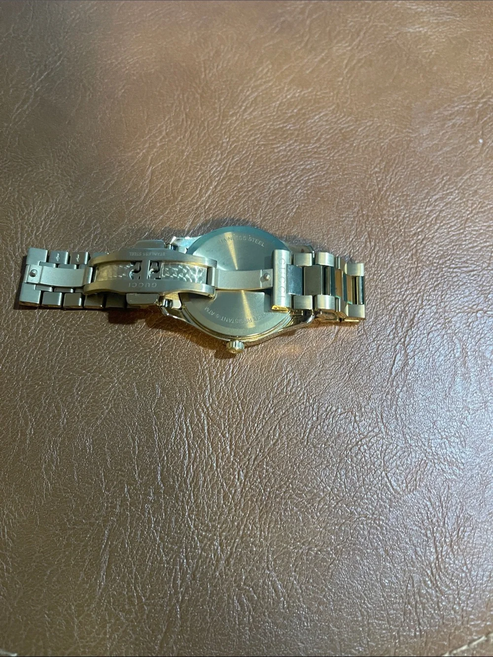 Gucci Gold Men’s Stainless Steel Bracelet Watch